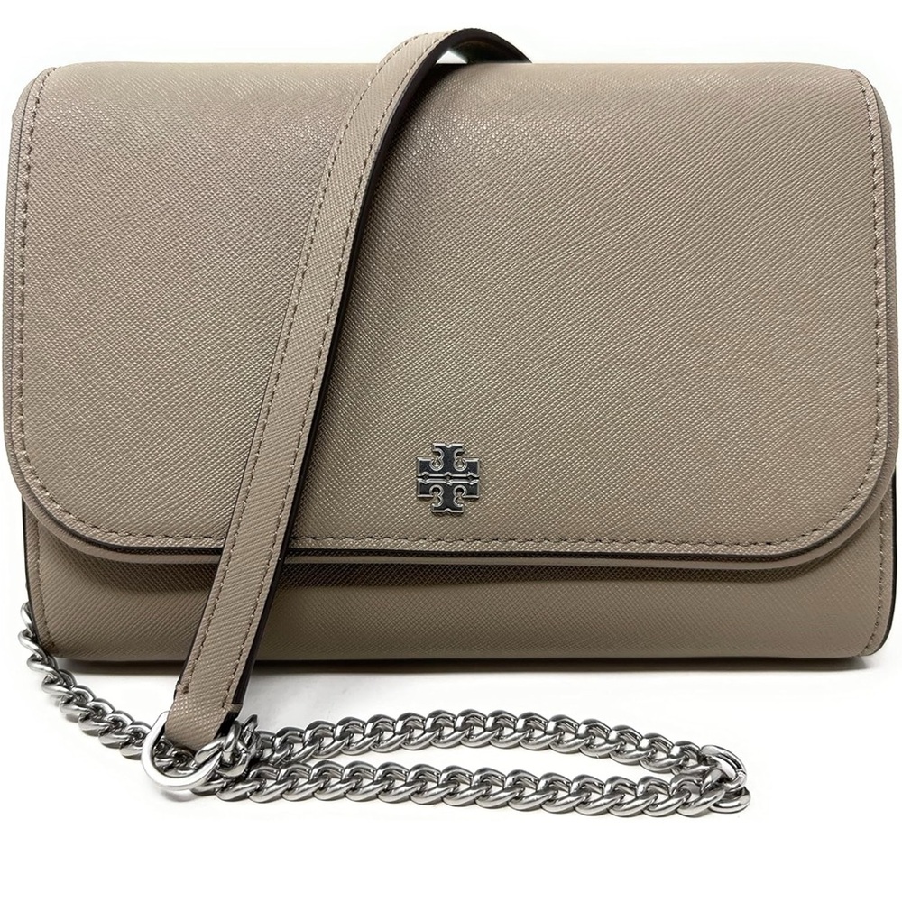 Tory Burch Tan Crossbody Bag with Chain Strap